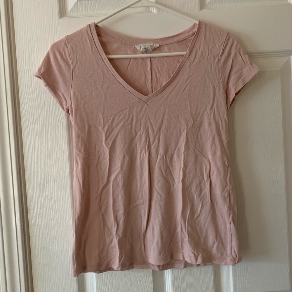 Light pink v-neck